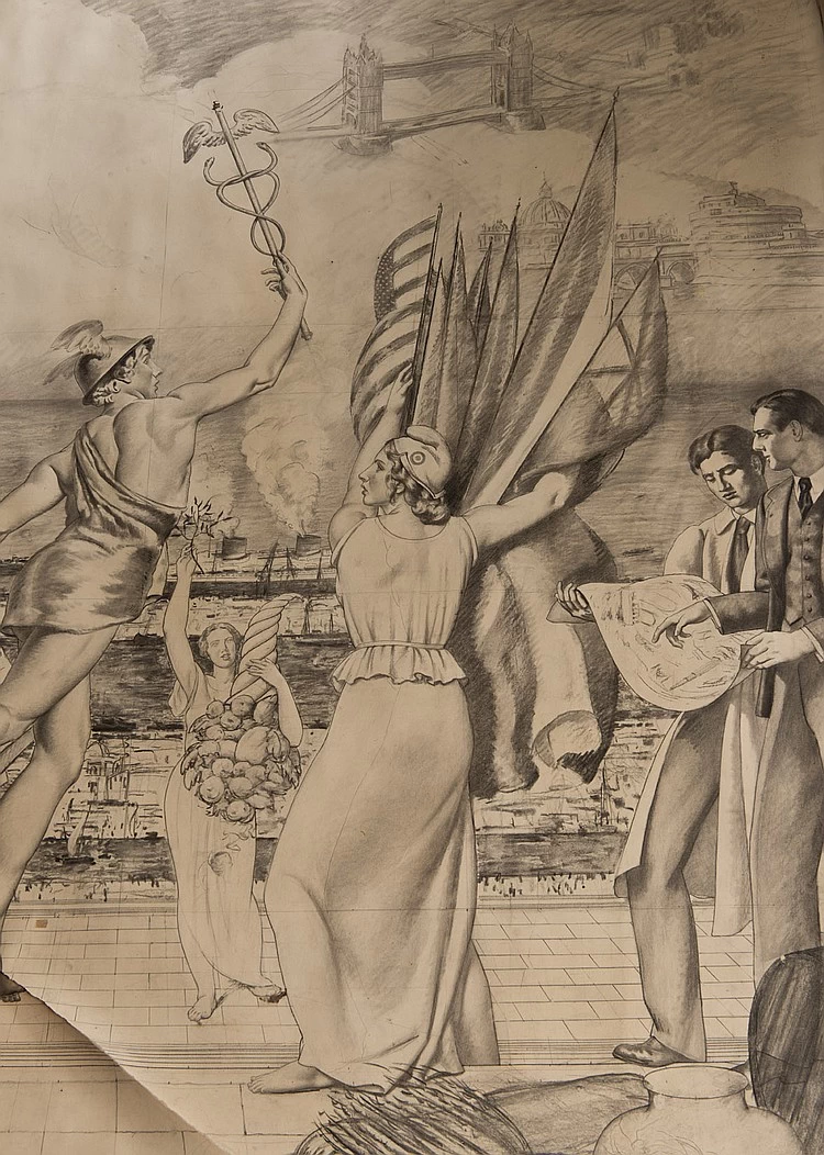 Cartone per la decorazione del Padiglione del Comitato Espositivo Francese del 1937 1